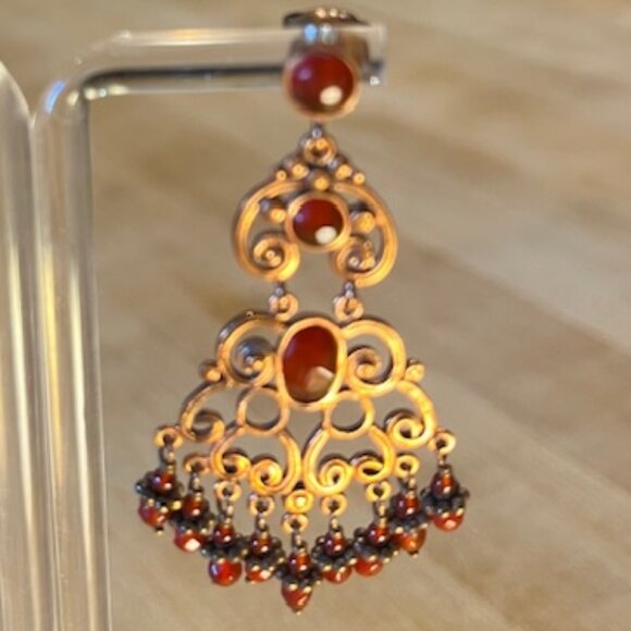 Peruvian Connection Jewelry - Peruvian Connection Cabernet Drop Earrings – new in box